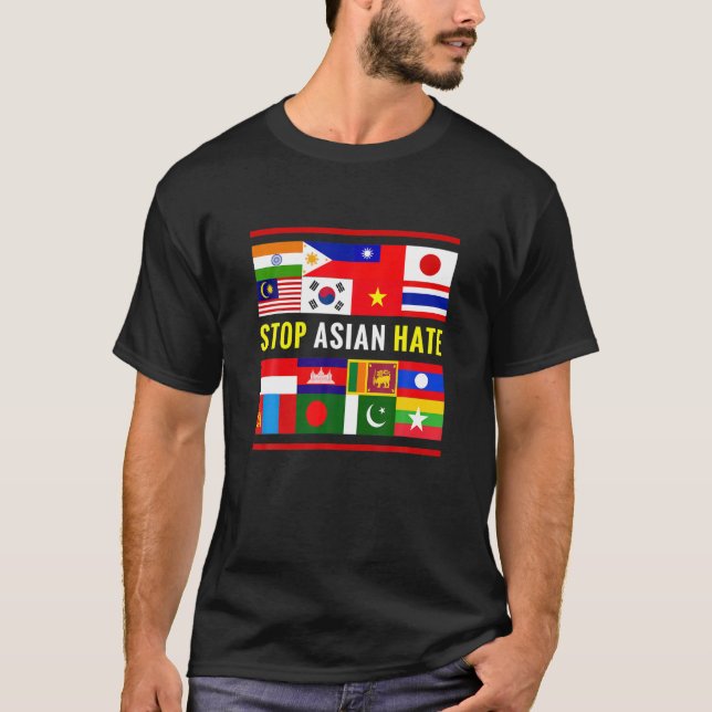 Stop AAPI Hate Support Awareness - Stop Asian Hate T-Shirt (Front)