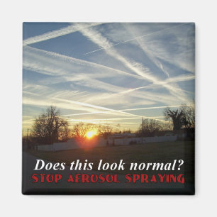 Stop Aerosol Spraying Magnet