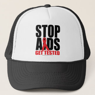 Stop AIDS: Get Tested Trucker Hat