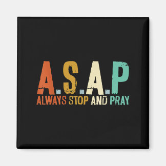 Stop And Pray Religious Pastor Christian Believer Magnet