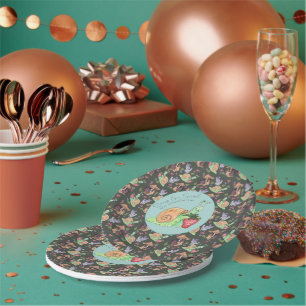 Stop and Smell the Strawberries Snail  Pattern  Paper Plate