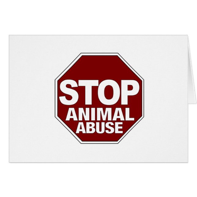 Stop Animal Abuse (Front Horizontal)