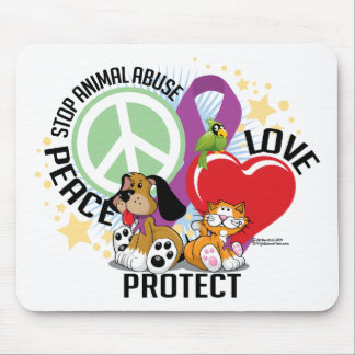 Stop Animal Abuse PLP Mouse Pad