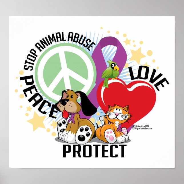 Stop Animal Abuse PLP Poster (Front)