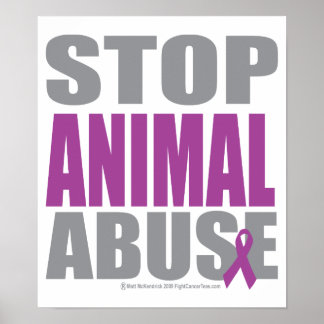 Stop Animal Abuse Poster