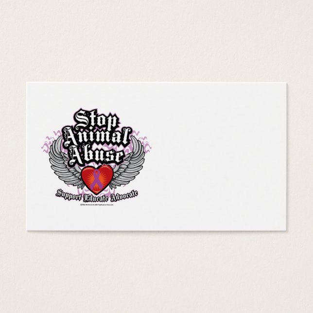 Stop Animal Abuse Wings (Front)