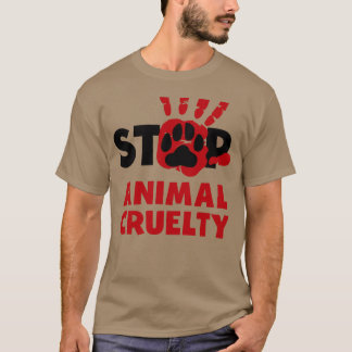 stop animal cruelty girl T-Shirt