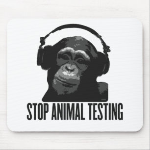 stop animal testing mouse pad
