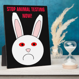 Stop Animal Testing Now Plaque