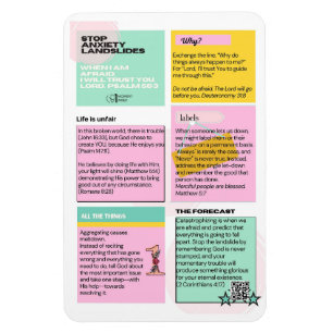 Stop Anxiety Landslides Refrigerator Magnet