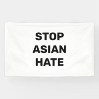 Stop Asian Hate black and white