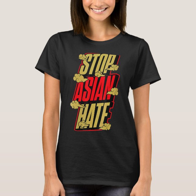 Stop Asian Hate Culture Cloud Cute Pride Love Aapi T-Shirt (Front)
