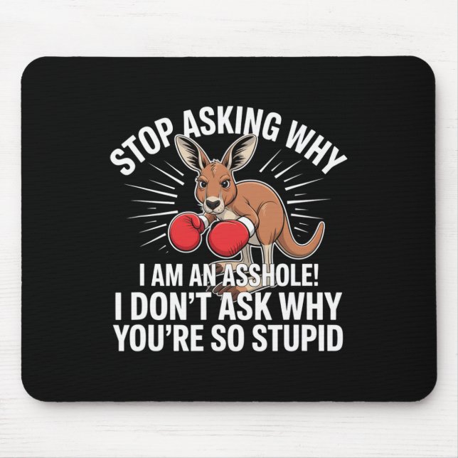 Stop Asking Why I Am An Hole  Mouse Pad (Front)