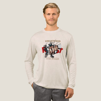 Stop Being Racist | Men's Long Sleeve Tri-Blend Shirt