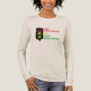 "Stop Being Shallow" T-Shirt Tri-Blend Shirt