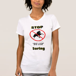 STOP "Big Lick" Soring with Ban Symbol T-Shirt