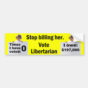 Stop Billing Her Bumper Sticker