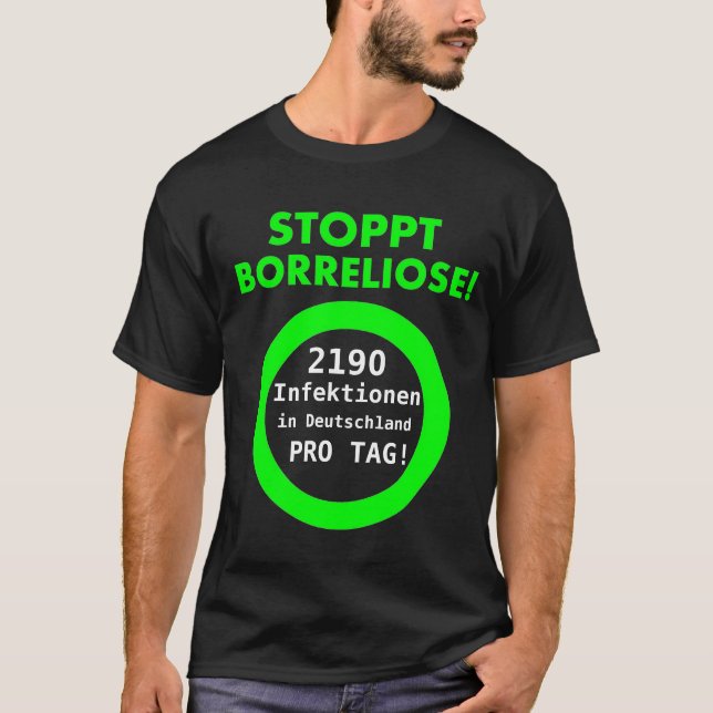 Stop Borreliosis T-Shirt (Front)