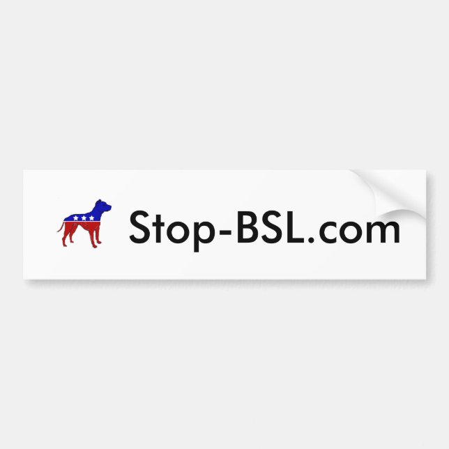 Stop-BSL.com Bumper Sticker! Sticker (Front)