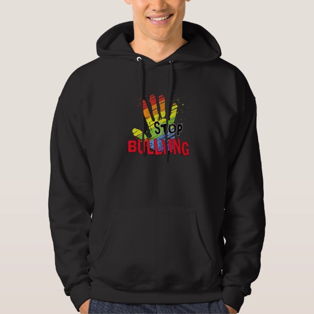 Stop Bullying Awareness Anti Bully Equality Matchi Hoodie (Front)