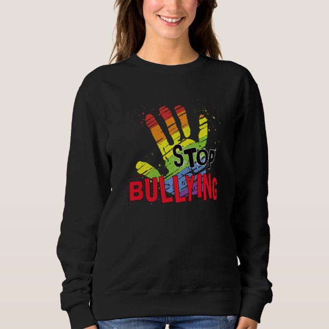 Stop Bullying Awareness Anti Bully Equality Matchi Sweatshirt (Front)