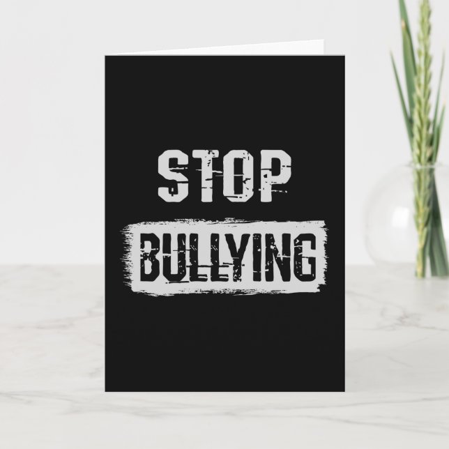 Stop Bullying Card (Front)