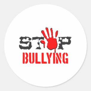 Stop Bullying Classic Round Sticker