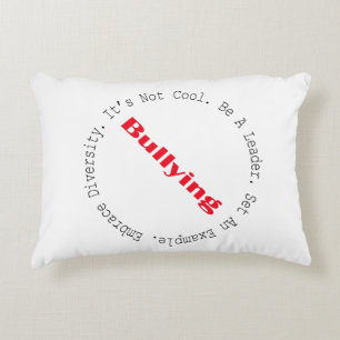 Stop Bullying-Outline by Shirley Taylor Decorative Cushion