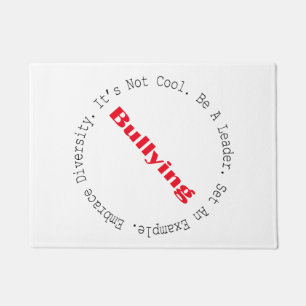 Stop Bullying-Outline by Shirley Taylor Doormat