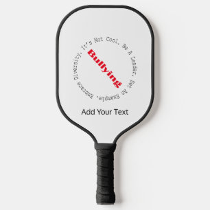 Stop Bullying-Outline by Shirley Taylor Pickleball Paddle
