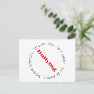 Stop Bullying-Outline by Shirley Taylor Postcard