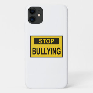 Stop Bullying Sign yellow Case-Mate iPhone Case