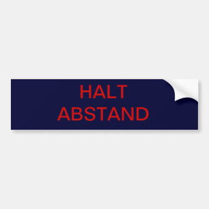 stop bumper sticker