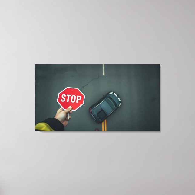 Stop Canvas Print (Front)
