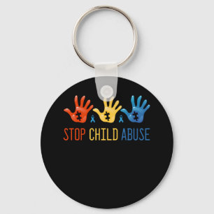 Stop Child Abuse Child Abuse Prevention Awareness Key Ring