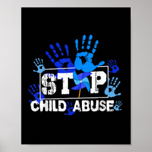 Stop Child Abuse Child Abuse Prevention Awareness  Poster