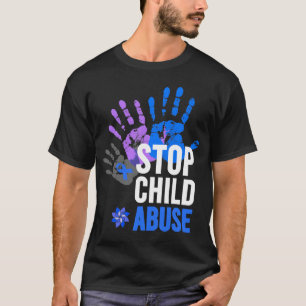 Stop Child Abuse Child Abuse Prevention Awareness T-Shirt