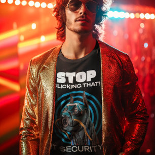 Stop Clicking That IT Security Humour T-Shirt