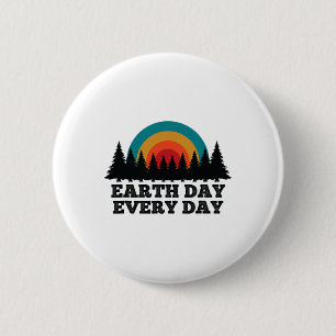 Stop Climate Change Save The Planet Earth Day 6 Cm Round Badge