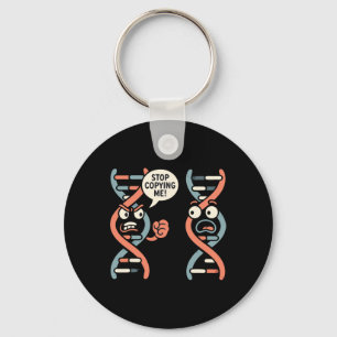 Stop Copying Me Funny Science Dna Biology Teacher Key Ring