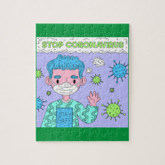 Stop Corona Stay Safe Jigsaw Puzzle