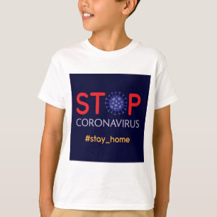Stop Corona Virus pandemic cartoon T-Shirt