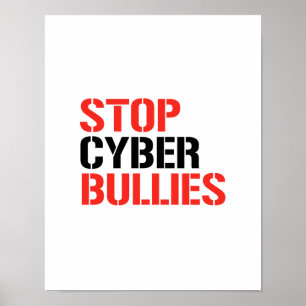 STOP CYBER BULLIES POSTER