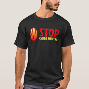Stop Cyber Bullying Hand Keyhole T-Shirt
