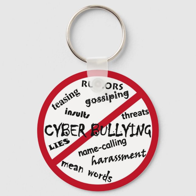 Stop Cyber Bullying Key Ring (Front)