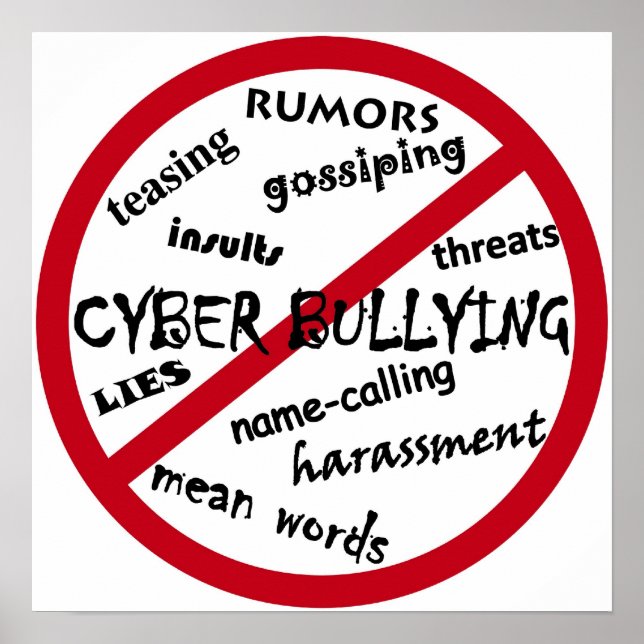 Stop Cyber Bullying Poster (Front)