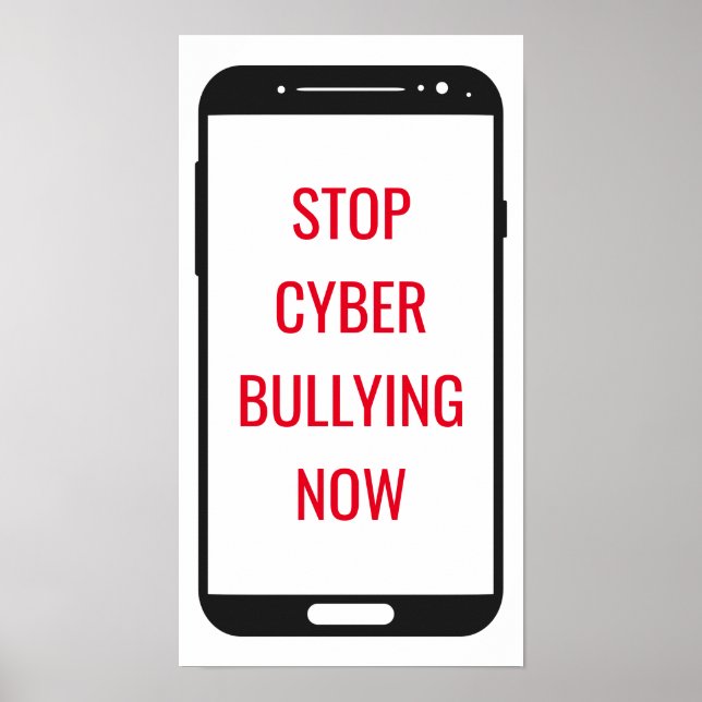 Stop Cyber Bullying Poster (Front)