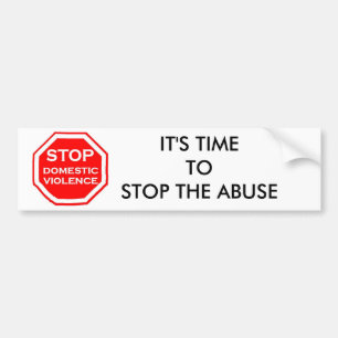 Stop Domestic Violence Bumper Sticker