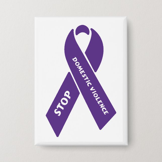 Stop Domestic Violence Button (Front)