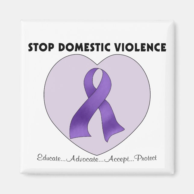 Stop Domestic Violence Magnet (Front)